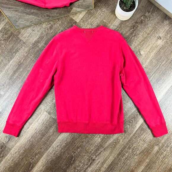 Alex Mill Logo Crew Neck sweatshirt in red - Picture 3 of 8